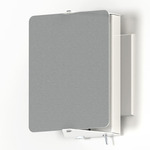 Applique a Volet Pivotant Plug-In Wall Light - White / Aluminum