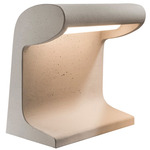 Borne Beton Table Lamp - Concrete / White