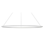 Ellisse Major Pendant - White / Opal