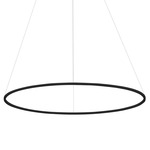 Ellisse Major Pendant - Black / Opal