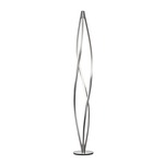 In the Wind Floor Lamp - Titanium Grey / Opal