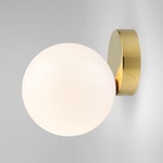 Tip of the Tongue Wall / Ceiling Mount - Brass / Opal