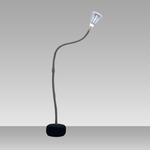 Pipe Floor Lamp - Anthracite Grey / Transparent