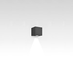 Effetto Square 1 X 90 Degree Outdoor Wall Light - Anthracite Grey