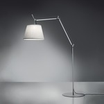 Tolomeo Mega Outdoor Floor Lamp - Aluminum / White