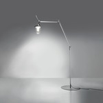 Tolomeo Outdoor Lantern Floor Lamp - Aluminum / Clear