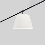 Tolomeo Mega Outdoor Plug In Hook Pendant - Aluminum / White