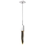 Aspen Pendant - Chrome / Seeded Crystal