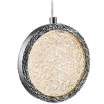 Bottega Pendant - Polished Nickel / Ice