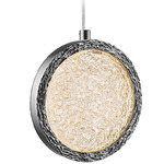 Bottega Pendant - Polished Nickel / Ice