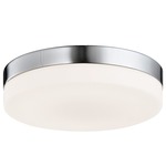 Cermack St Round Ceiling Light Fixture - Brushed Nickel / Frosted