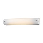 Cermack St 111 Round Bathroom Vanity Light - Brushed Nickel / Frosted