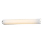 Cermack St 111 Round Bathroom Vanity Light - Brushed Nickel / Frosted