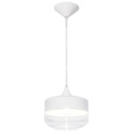 Robertson Blvd Short Pendant - White / Frost