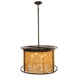 Soho Round Chandelier - Dark Bronze / Crystal