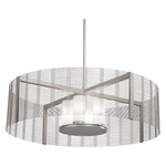 Downtown Mesh Frosted Shade Pendant - Beige Silver / Frosted
