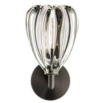 Clear Barnacle Wall Sconce - Dark Bronze / Clear