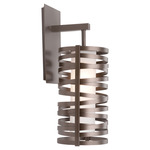 Tempest LED Hanging Wall Light - Flat Bronze / Frosted Glass