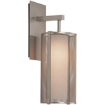 Uptown Mesh LED Hanging Wall Light - Metallic Beige Silver / Frosted