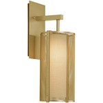 Uptown Mesh LED Hanging Wall Light - Gilded Brass / Frosted
