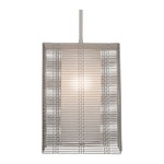 Downtown Mesh LED Oversized Pendant - Beige Silver / Frosted