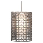 Tweed LED Pendant - Beige Silver / Frosted