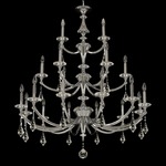 Floridia Three Tier Chandelier - Chrome / Firenze Clear