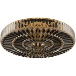 Julien Ceiling Flush Mount - Gold / Firenze Clear