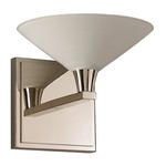 Galvaston Wall Light - Polished Nickel / Frosted