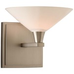 Galvaston Wall Light - Satin Nickel / Frosted