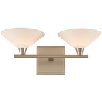 Galvaston Bathroom Vanity Light - Satin Nickel / Frosted