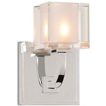 Arcata Wall Light - Chrome / Clear