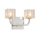 Arcata Bathroom Vanity Light - Chrome / Clear