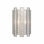 Palisade Wall Light - Tarnished Silver / Silver Mercury Glass