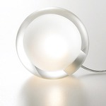 Tear Drop Table Lamp - Chrome / Transparent