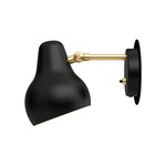 VL38 Wall Light - Brushed Brass / Black