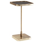 Kaela Accent Table - Vintage Brass