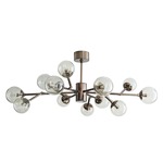 Dallas Chandelier - Brown Nickel / Smoke