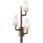 Griffin Wall Light - Antique Brass / Frosted