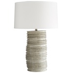 Homer Table Lamp - Celadon Wash / Off White Linen