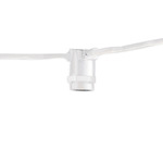 String Light Kit G16 E12 Base 25 Foot/15 Socket No Bulbs - White