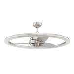 Anillo Ceiling Fan with Light - Brushed Polished Nickel