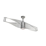 Illusion Ceiling Fan with Light - Polished Nickel