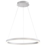 Spunto Chandelier - Silver / Opal White