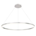 Spunto Chandelier - Silver / Opal White