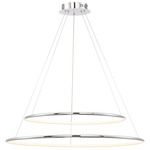 Valley Two Tier Pendant - Chrome