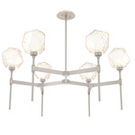 Gem Round Belvedere Chandelier - Beige Silver / Amber