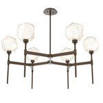 Gem Round Belvedere Chandelier - Flat Bronze / Amber