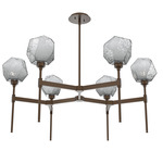 Gem Round Belvedere Chandelier - Flat Bronze / Smoke