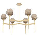 Gem Round Belvedere Chandelier - Gilded Brass / Bronze